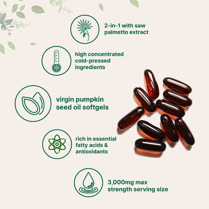 Pumpkin seed oil soft capsules